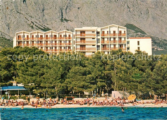 Baska Voda Hotel Horizont Strand Ansicht vom Meer aus