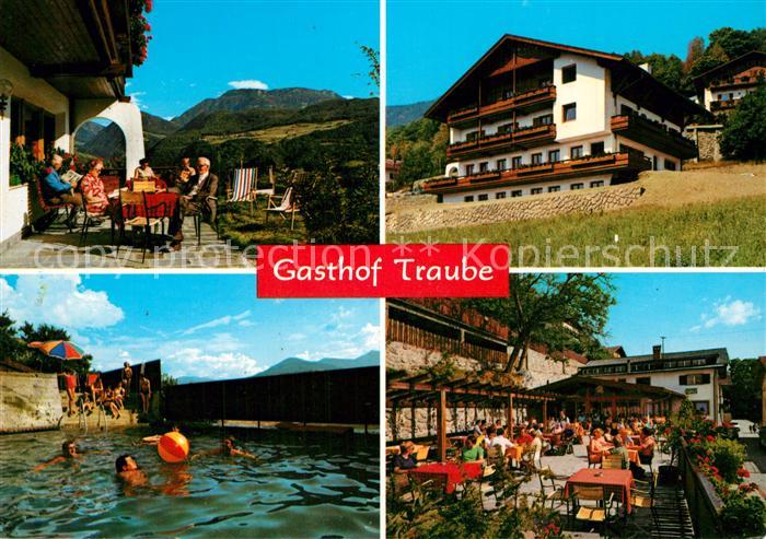 Barbian Gasthof Traube Terrasse Swimming Pool
