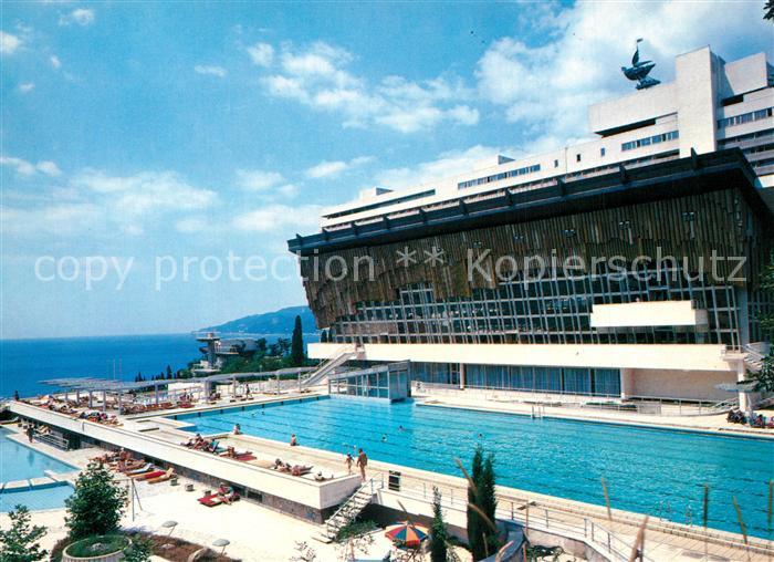 Jalta Yalta Krim Crimea Swimming pool at Intourist Hotel Yalta