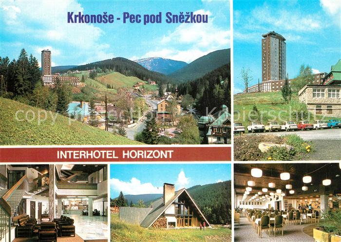 Pec pod Snezkou Celkovy pohled Interhotel Vstupni hala Restaurace Kovarna Kavarn