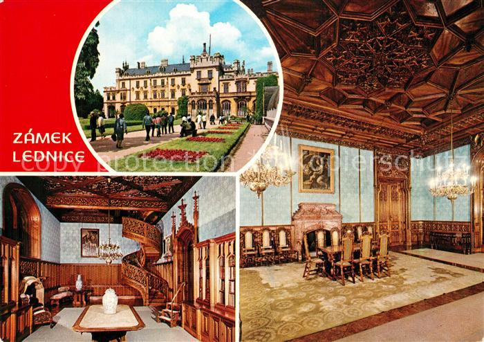 Lednice Eisgrub Zamek Schloss Park Innenansichten