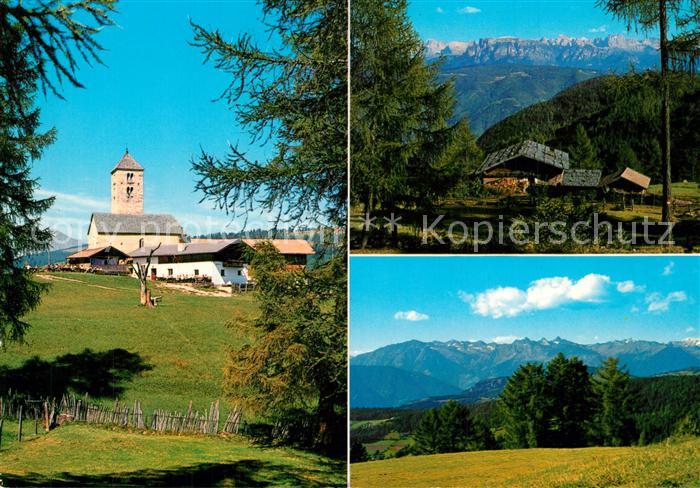 Jenesien Bozen Gasthaus Langfenn Kirche Bergbauern Landschaftspanorama Alpen