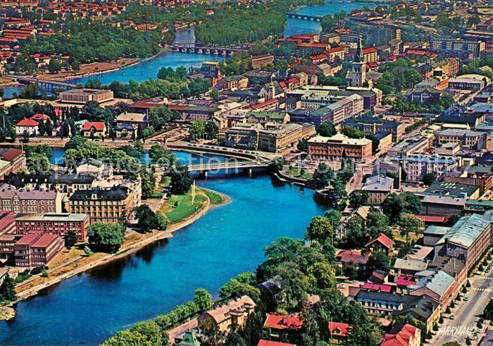 Karlstad Varmlands Lan Fliegeraufnahme