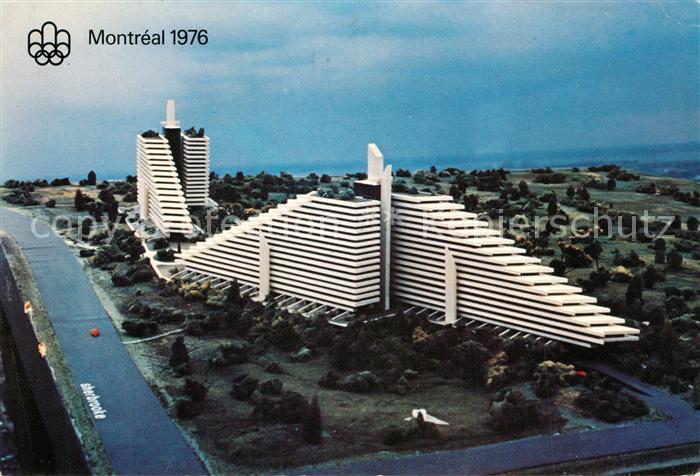 Montreal Quebec Village olympique Olympisches Dorf Olympische Spiele 1976 Fliege