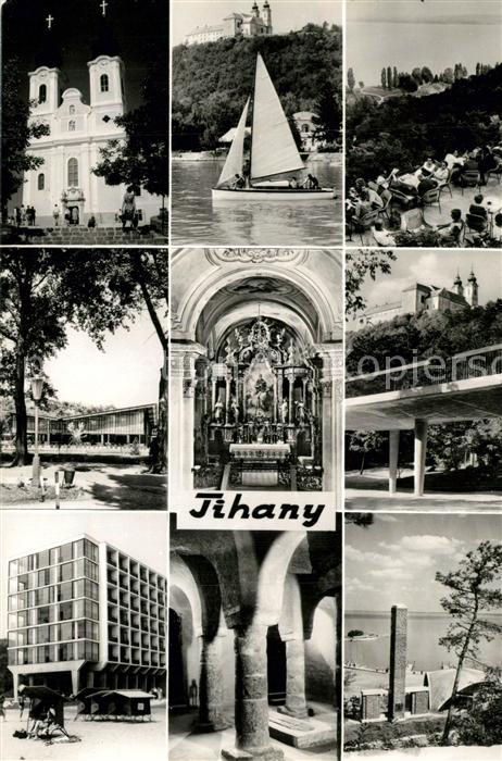 Tihany Kloster Innenansichten Moderne Gebaeude Blick auf Plattensee