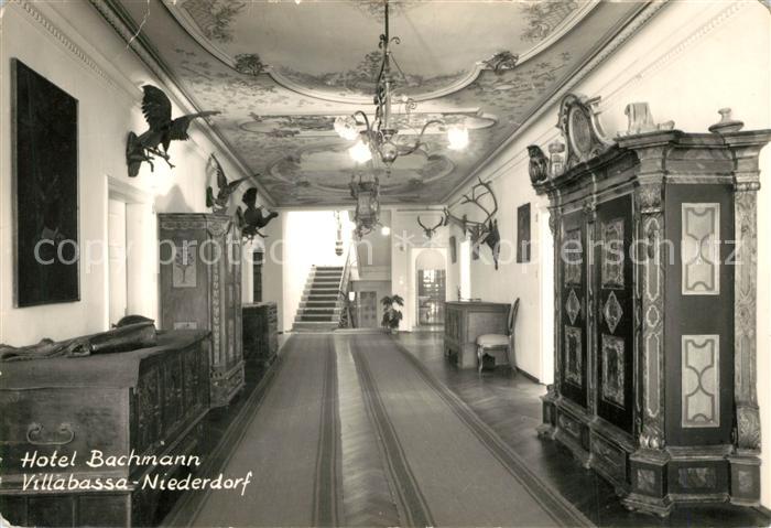Niederdorf  Villabassa Bolzano IT Hotel Bachmann Treppenhaus Gang Alte Moebel