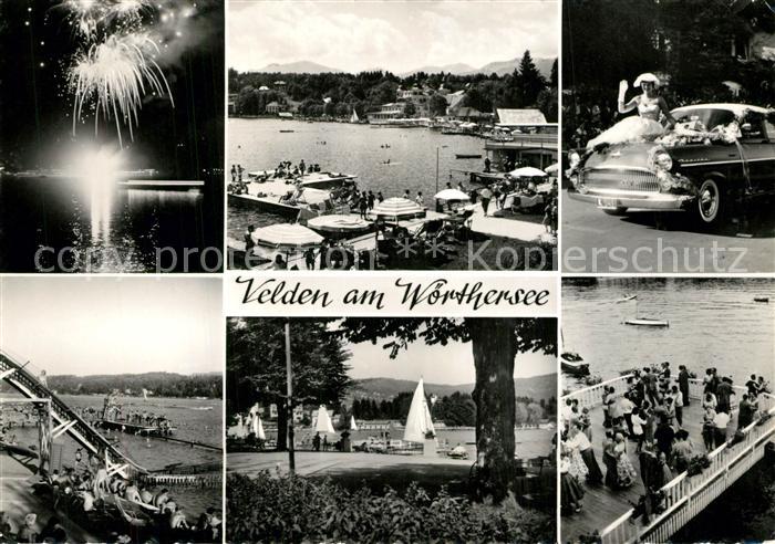 Velden Woerthersee Feuerwerk Badestrand Hochzeitsveranstaltung Seepromenade