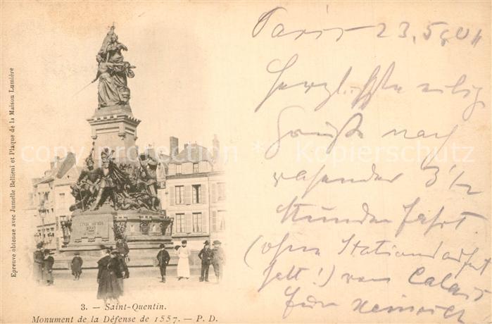 Saint-Quentin 02 Aisne Monument de la Défense de 1557