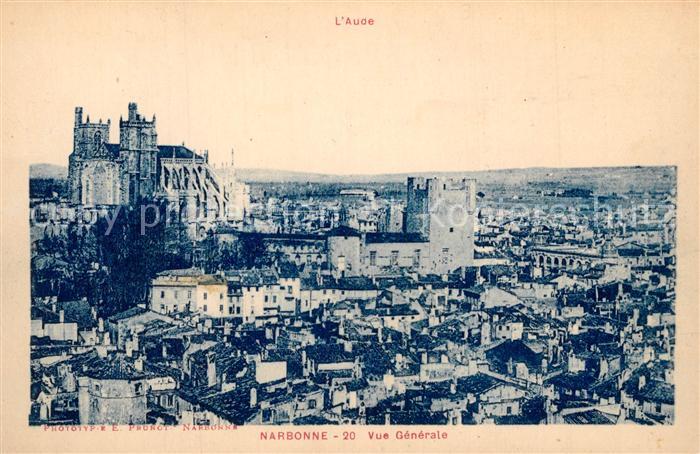 Narbonne Aude Vue Generale sur la ville et Cathedrale