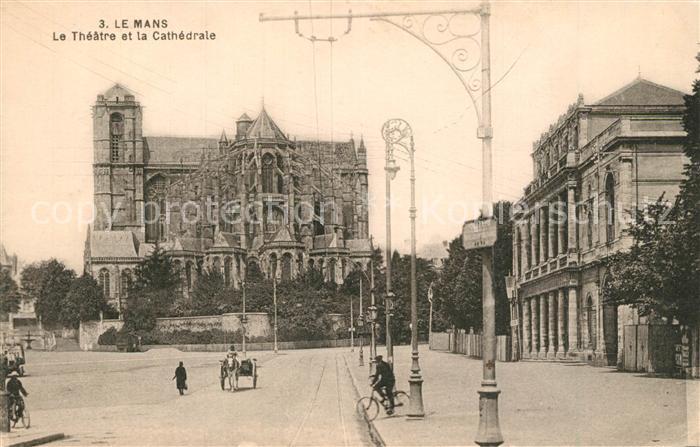 Le Mans Sarthe Théâtre et la Cathedrale