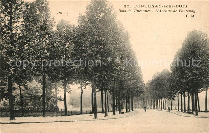 Fontenay-sous-Bois Bois de Vincennes Avenue de Fontenay