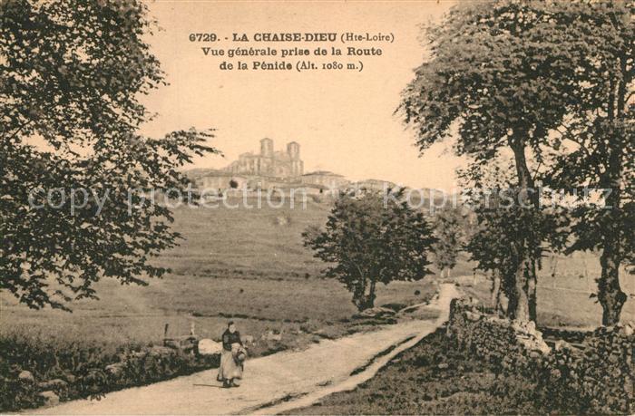 La Chaise-Dieu Vue Generale prise de la Route de la Pénide Monastère
