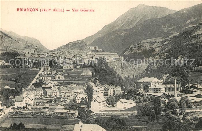 Briancon Vue Generale et les Alpes