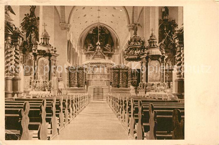 Lamspringe Klosterkirche Innenansicht Feldpost