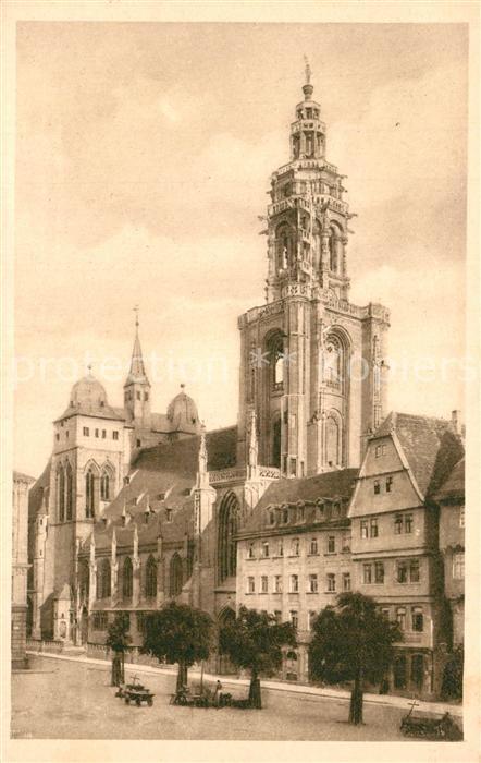Heilbronn Neckar St Kilianskirche vor der Restaurierung 1885 - 1895 Handpressen