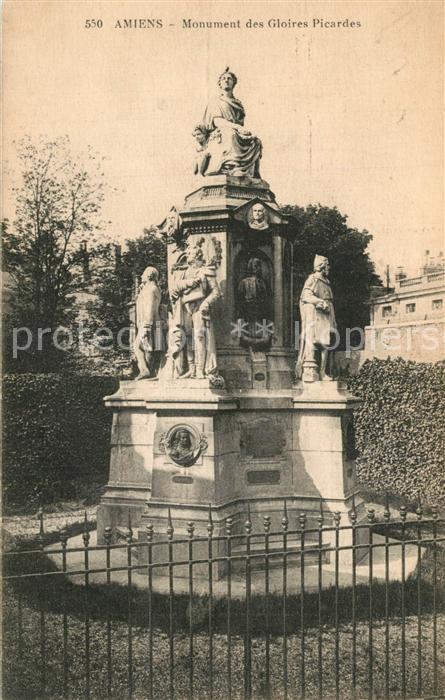 Amiens Monument des Gloires Picardes