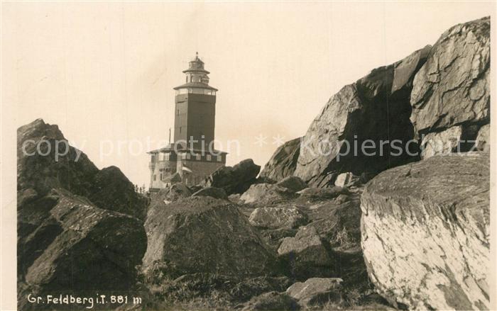 Grosser Feldberg Taunus Aussichtsturm Felsen