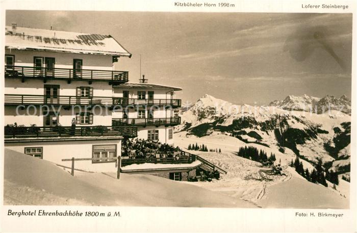 Kitzbuehel Tirol Berghotel Ehrenbachhoehe Fernsicht Kitzbueheler Alpen Loferer S