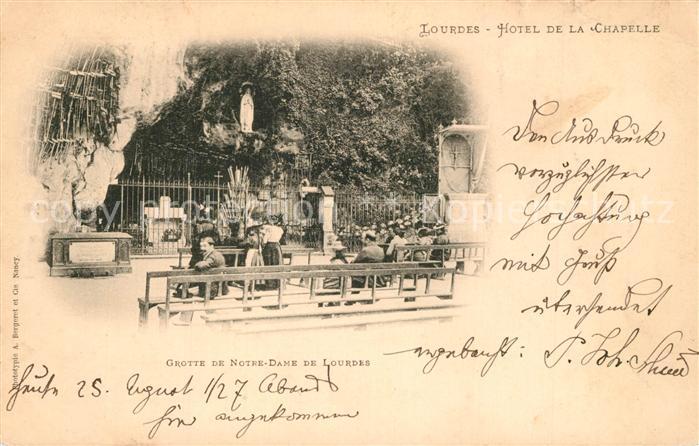 Lourdes Hautes Pyrenees La Grotte de Notre Dame