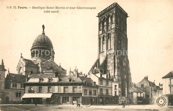 Tours Indre-et-Loire Basilique Saint Martin et Tour Charlemagne