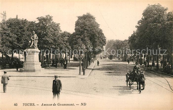Tours Indre-et-Loire Avenue de Grammont Monument