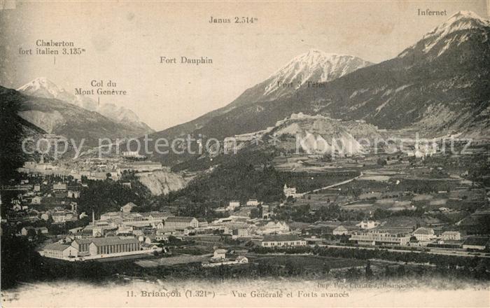 Briancon Vue Generale et Forts avancés Alpes