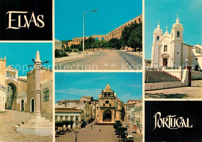Elvas Portugal Festung Santa Luzia Aquaedukt Kirche