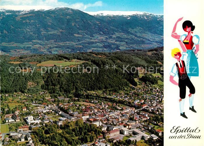 Spittal Drau Fliegeraufnahme