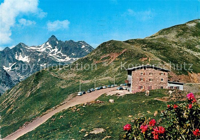 Penserjoch Passo di Pennes Alpenrosenhof Passo Pennes con Corno Bianco