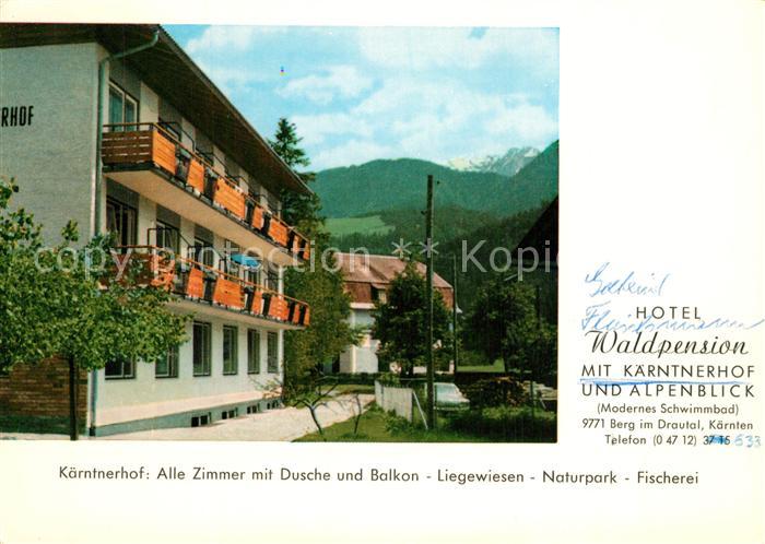 Berg Drautal Hotel Waldpension mit Kaerntnerhof Alpenblick