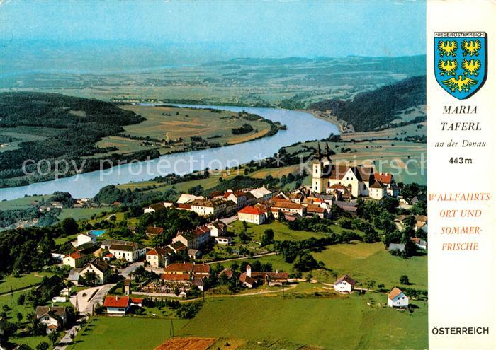 Maria Taferl Wallfahrtsort und Sommerfrische Barocke Basilika Fliegeraufnahme