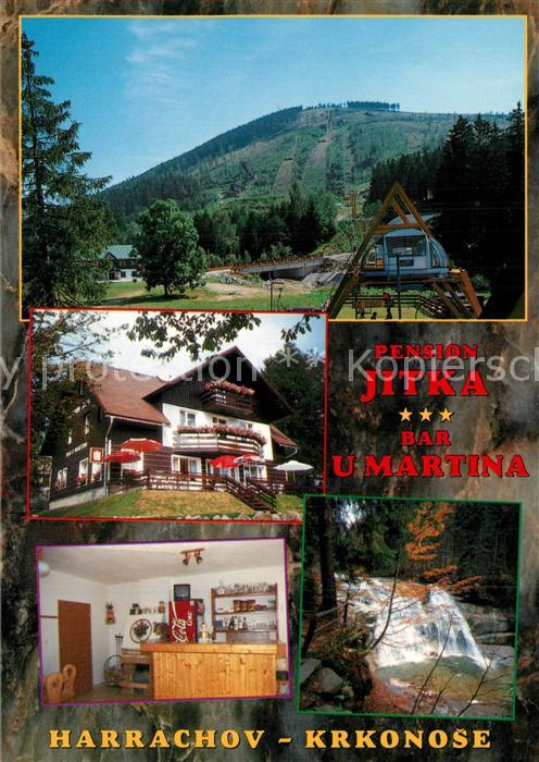 Harrachov Harrachsdorf Pension Jitka Bar Umartina Wasserfall Krkonose Riesengebi