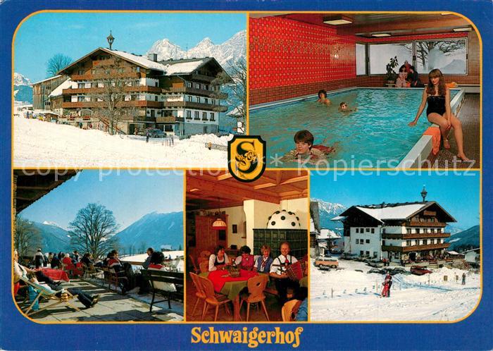 Schladming Obersteiermark Alpengasthof Schwaigerhof Restaurant Terrasse Hallenba