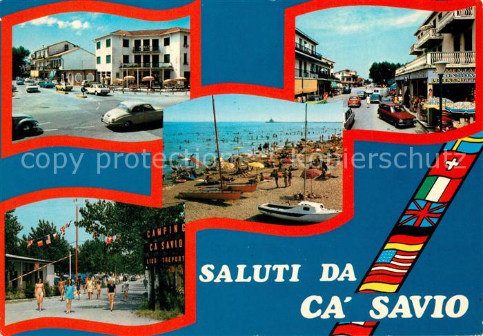 Ca Savio Hotels Strassenpartie Souvenirs Strand Campingplatz Nationalflaggen