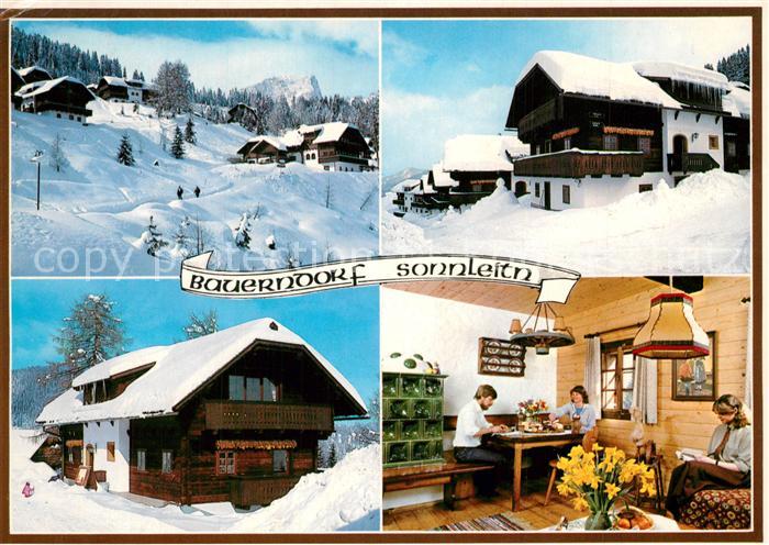 Hermagor Kaernten Bauernhof Sonnleitn Karnische Skiregion Wintersportplatz Alpen
