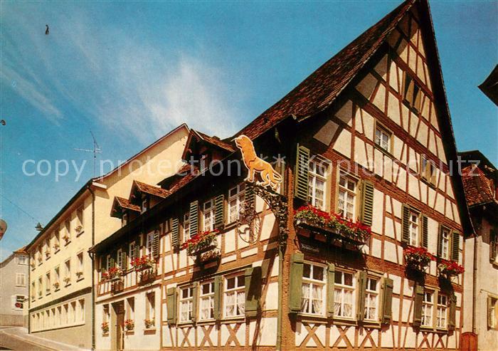 Lahr Baden Hotel Restaurant Loewen Fachwerkhaus