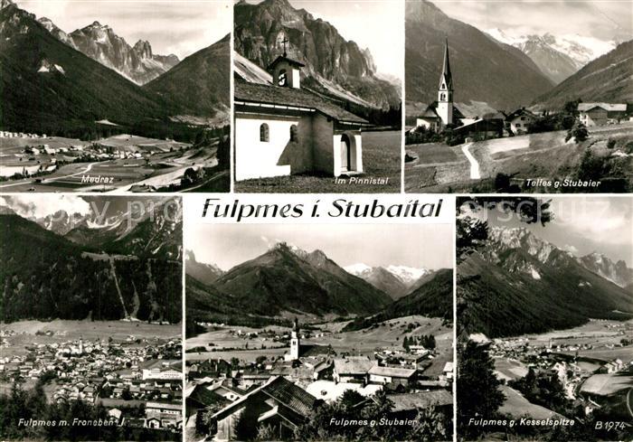 Fulpmes Tirol Panorama Stubaital Pinnistal Telfles Kirche Stubaier Alpen