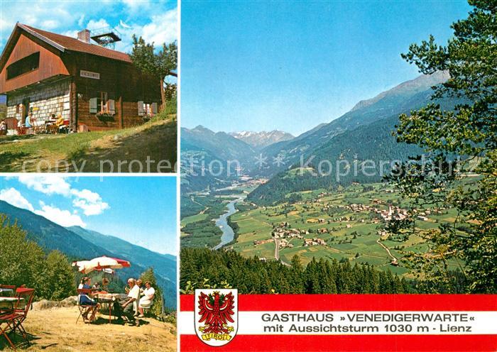 Lienz Tirol Gasthaus Venedigerwarte Landschaftspanorama Lienzer Talboden Venedig