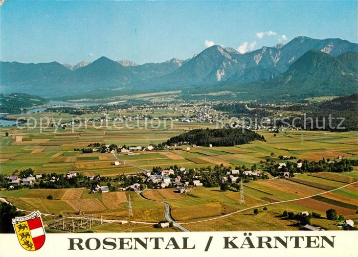 Muehlbach Rosental Panorama Rosental mit Karawanken Fliegeraufnahme