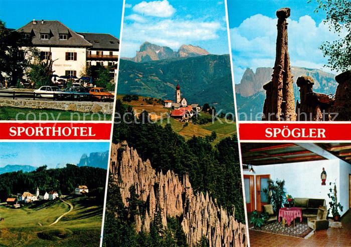 Lengmoos Ritten Sporthotel Spoegler Felsformationen Dolomiten