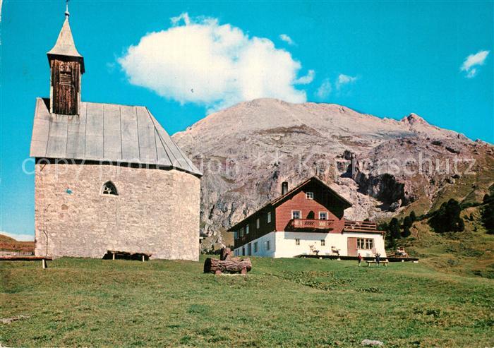 Seiser Alm Dolomiten Rifugio Zallinger Huette Bergkapelle Dolomiten