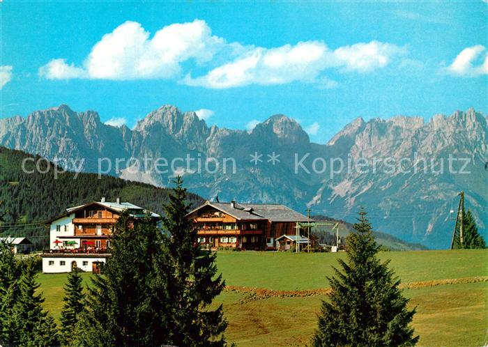 Kirchberg Tirol Alpengasthof Maierl gegen Wilden Kaiser Kaisergebirge