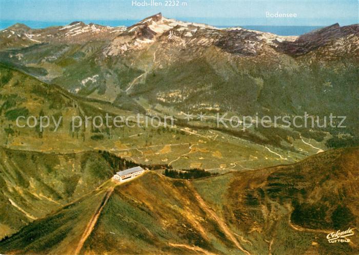 Kanzelwand Bergstation Kleinwalsertal mit Hochifen Blick zum Bodensee Fliegerauf
