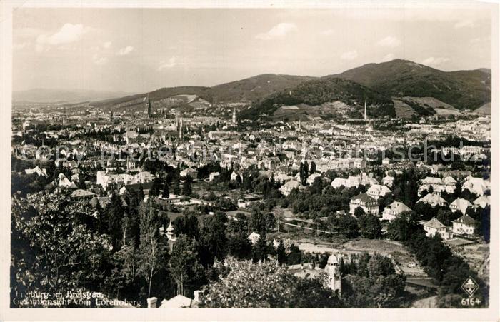 Freiburg Breisgau Blick vom Lorettoberg