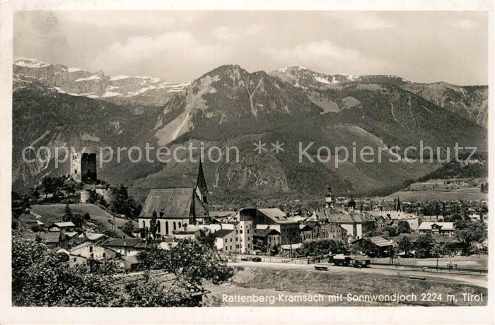 Rattenberg Niederbayern Kramsacht mit Sonnwendjoch