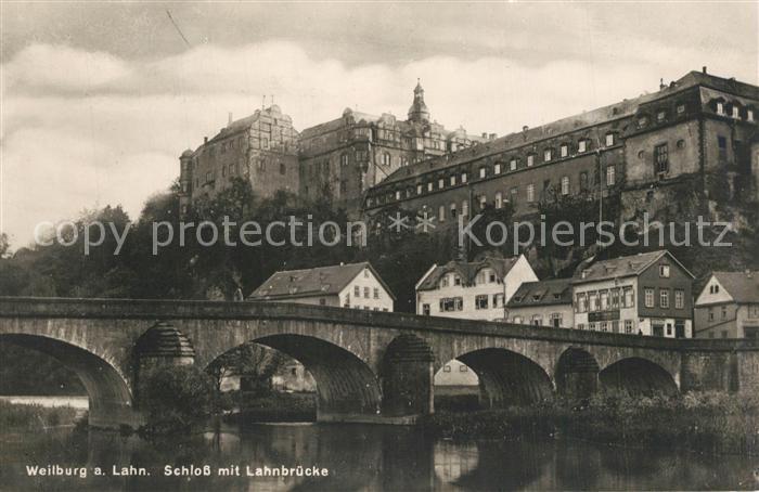 Weilburg Lahnpartie Schlo? mit Br?cke