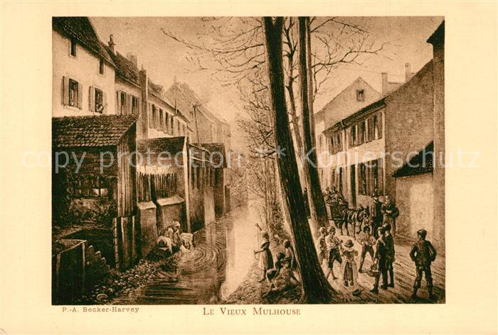 Mulhouse Muehlhausen Le Traenkbach Rue de L_Arsenal
