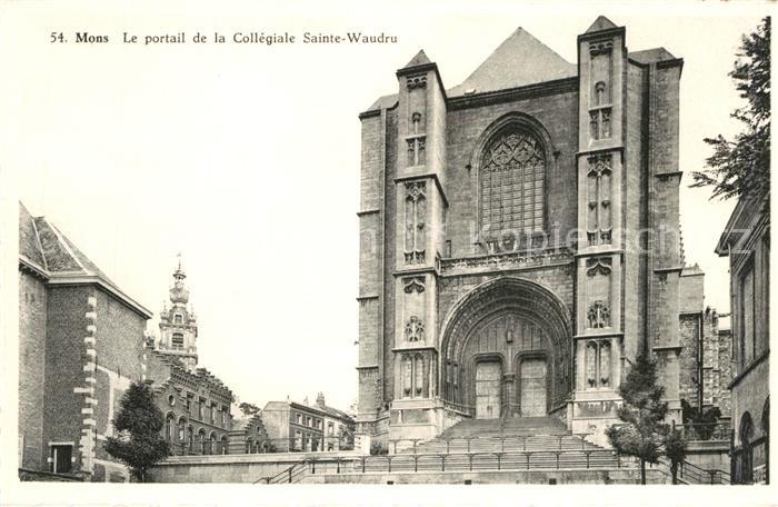 Mons Ales Portail de la Collegiale Sainte Waudru