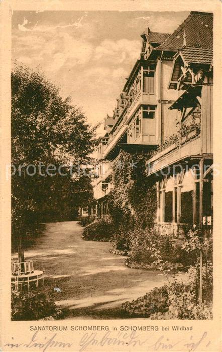 Wildbad Schwarzwald Sanatorium Schomberg