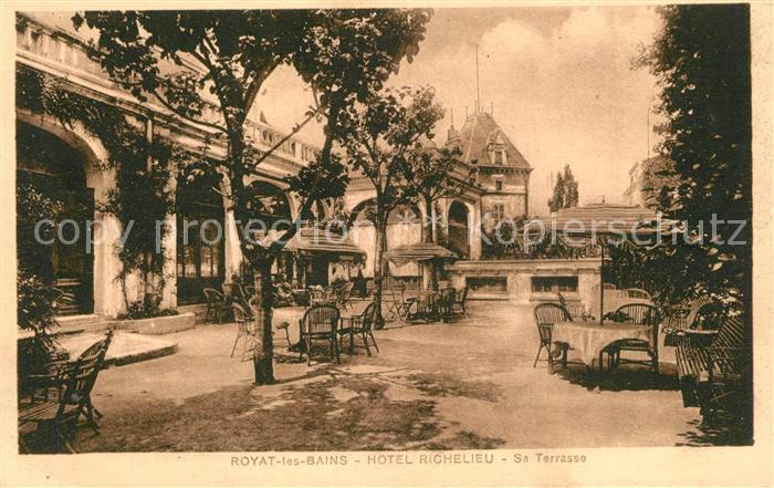Royat les Bains Hotel Richelieu Sa Terrasse